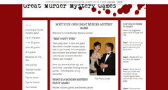 Desktop Screenshot of great-murder-mystery-games.com